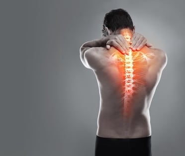 Man with Neck and Back Pain