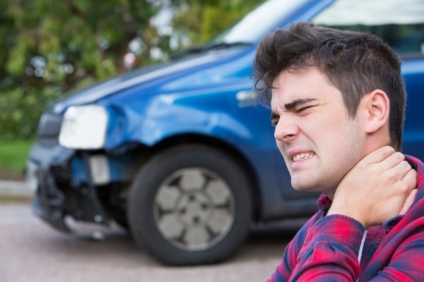 WHat happens to your neck in a car accident?