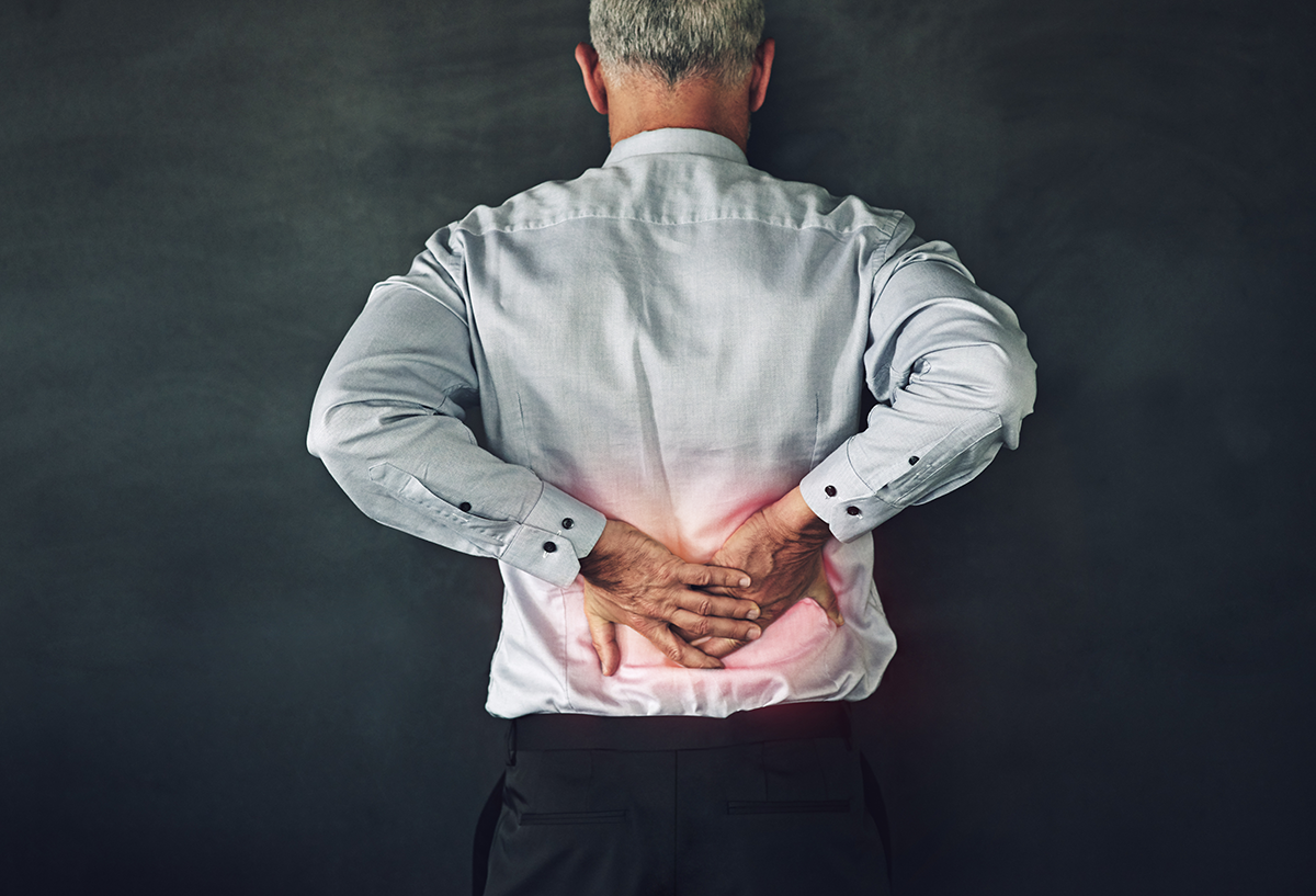 What should you do if you notice back pain after a car accident?
