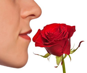 Sense of smell being tested on a traumatic brain injury patient